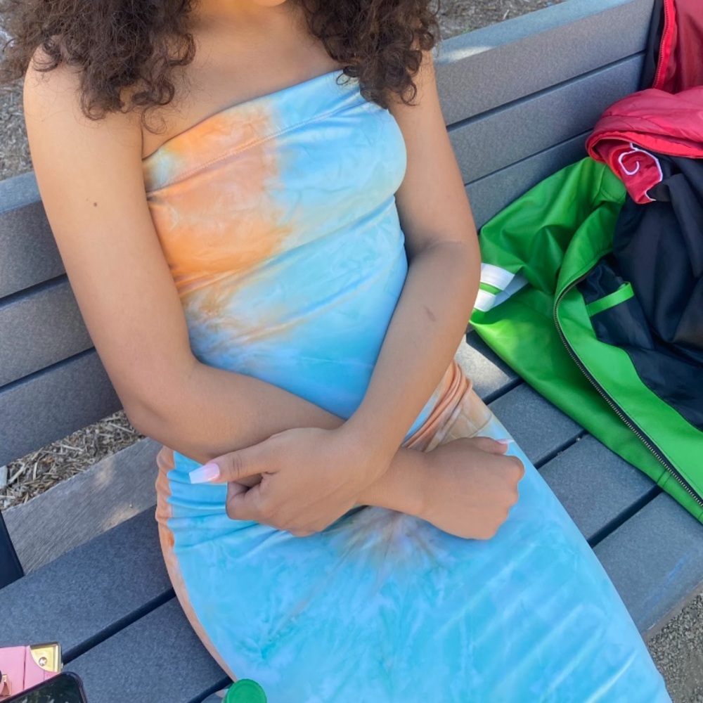 Tie Dye Bodycon Dress
